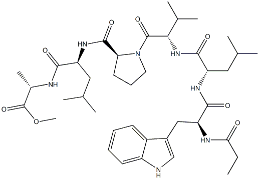 N-[N-[1-[N-[N-(N-Propionyl-L-tryptophyl)-L-leucyl]-L-valyl]-L-prolyl]-L-leucyl]-L-alanine methyl ester