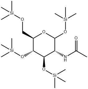 2-Acetylamino-1-O,3-O,4-O,6-O-tetrakis(trimethylsilyl)-2-deoxy-D-glucopyranose