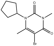 5-bromo-1-cyclopentyl-3,6-dimethyl-pyrimidine-2,4-dione