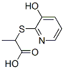 Propionic acid, 2-[(3-hydroxy-2-pyridyl)thio]- (8CI)