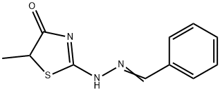Benzaldehyde, (4,5-dihydro-5-methyl-4-oxo-2-thiazolyl)hydrazone