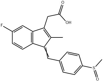 5-fluoro-2-methyl-1-[[4-(methylsulphinyl)phenyl]methylene]-1H-indene-3-acetic acid