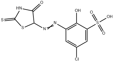 5-Chloro-3-[(2-thioxo-4-oxothiazolidine-5-yl)azo]-2-hydroxybenzenesulfonic acid