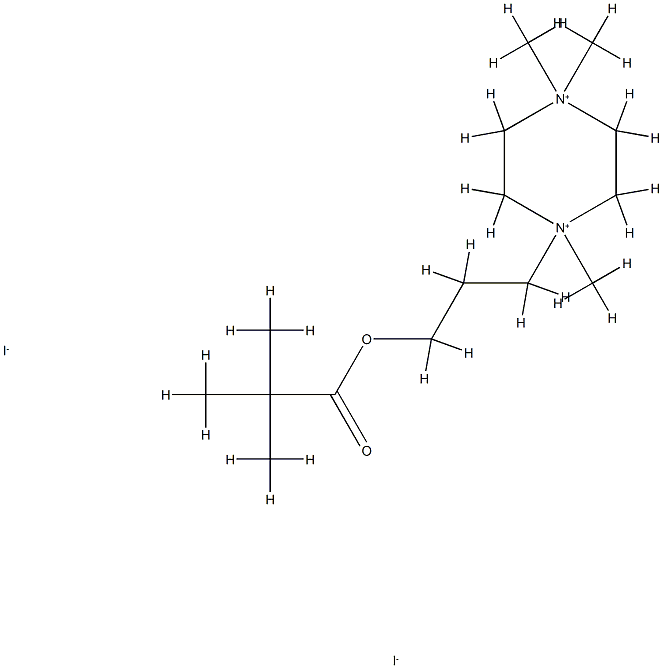 3-(1,4,4-trimethyl-2,3,5,6-tetrahydropyrazin-1-yl)propyl 2,2-dimethylp ropanoate diiodide