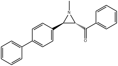rel-Phenyl[(2S*)-3β*-(1,1'-biphenyl-4-yl)-1-methylaziridine-2α*-yl] ketone