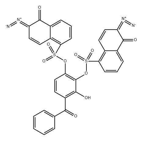 4-benzoyl-3-hydroxy-1,2-phenylene bis(6-diazo-5,6-dihydro-5-oxonaphthalene-1-sulphonate)