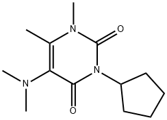 3-cyclopentyl-5-dimethylamino-1,6-dimethyl-pyrimidine-2,4-dione