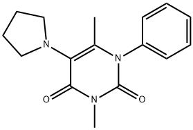 3,6-Dimethyl-1-phenyl-5-(1-pyrrolidinyl)pyrimidine-2,4(1H,3H)-dione