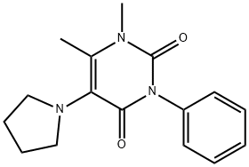 1,6-Dimethyl-3-phenyl-5-(1-pyrrolidinyl)pyrimidine-2,4(1H,3H)-dione