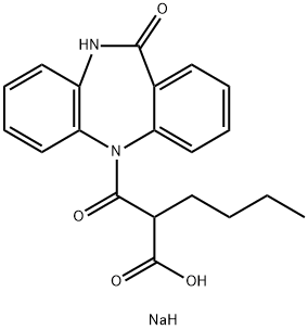 α-Butyl-10,11-dihydro-β,11-dioxo-5H-dibenzo[b,e][1,4]diazepine-5-propionic acid sodium salt