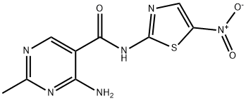 4-Amino-2-methyl-N-(5-nitro-2-thiazolyl)-5-pyrimidinecarboxamide