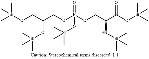 O-[[2,3-Bis(trimethylsiloxy)propoxy](trimethylsilyloxy)phosphinyl]-N-(trimethylsilyl)-L-serine (trimethylsilyl) ester
