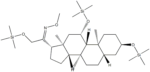3α,11β,21-Tris(trimethylsiloxy)-5α-pregnan-20-one O-methyl oxime