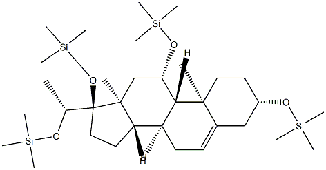 [[(20R)-Pregn-5-ene-3β,11β,17,20-tetryl]tetra(oxy)]tetrakis(trimethylsilane)