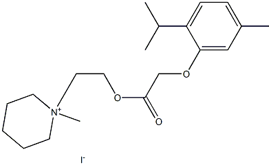 2-(1-methyl-3,4,5,6-tetrahydro-2H-pyridin-1-yl)ethyl 2-(5-methyl-2-pro pan-2-yl-phenoxy)acetate iodide