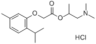 Acetic acid, (thymyloxy)-, 2-(dimethylamino)-1-methylethyl ester, hydr ochloride