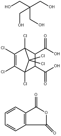 Bicyclo[2.2.1]hept-5-ene-2,3-dicarboxylic acid, 1,4,5,6,7,7-hexachloro-, polymer with 2,2-bis(hydroxymethyl)-1,3-propanediol and 1,3-isobenzofurandione