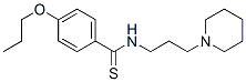 N-(3-Piperidinopropyl)-p-(propoxy)thiobenzamide