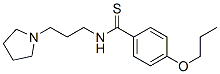 p-Propoxy-N-[3-(1-pyrrolidinyl)propyl]thiobenzamide