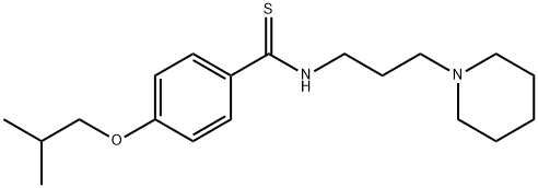 p-Isobutoxy-N-(3-piperidinopropyl)thiobenzamide