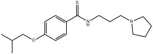 p-Isobutoxy-N-[3-(1-pyrrolidinyl)propyl]thiobenzamide