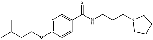 p-(Isopentyloxy)-N-[3-(1-pyrrolidinyl)propyl]thiobenzamide