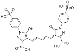 4-[5-[3-carboxy-5-hydroxy-1-(4-sulphophenyl)-1H-pyrazol-4-yl]penta-2,4-dienylidene]-4,5-dihydro-5-oxo-1-(4-sulphophenyl)-1H-pyrazole-3-carboxylic acid