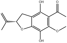 (+)-5-Acetyl-6-methoxy-2-(1-methylvinyl)-2,3-dihydrobenzofuran-4,7-diol