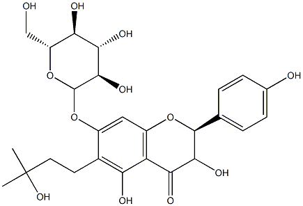 7-(β-D-Glucopyranosyloxy)-2,3-dihydro-3,5-dihydroxy-6-(3-hydroxy-3-methylbutyl)-2-(4-hydroxyphenyl)-4H-1-benzopyran-4-one