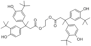 3-(1,1-二甲基乙基)-Β-[3-(1,1-二甲基乙基)-4-羟苯基]-4-羟基-Β-甲基苯甲酸-1,2-亚乙基酯