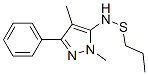 1-Methyl-3-phenyl-4-(1'-methyl)propylthio-5-aminopyrazole