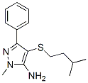 1-Methyl-3-phenyl-4-(3'-methyl)butylthio-5-aminopyrazole