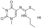 Pseudourea, 2-methyl-3-propyl-1-(1,2,3,6-tetrahydro-1,3-dimethyl-2,6-d ioxo-5-pyrimidinyl)-2-thio-, monohydriodide