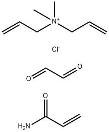 N,N-二甲基-N-2-丙烯基-2-丙烯基-1-铵氯化物与乙二醛和2-丙基酰胺的聚合物