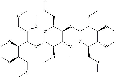 3-O-[4-O-(2-O,3-O,4-O,6-O-Tetramethyl-β-D-glucopyranosyl)-2-O,3-O,6-O-trimethyl-β-D-glucopyranosyl]-1-O,2-O,4-O,5-O,6-O-pentamethyl-D-glucitol