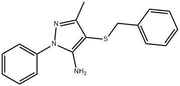 1-Phenyl-3-methyl-4-benzylthio-5-aminopyrazole