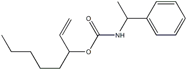 N-(α-Methylbenzyl)carbamic acid 1-pentylallyl ester