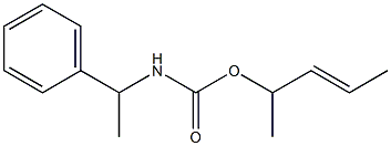 α-Methylbenzylcarbamic acid 1-methyl-2-butenyl ester