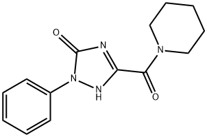 1-[(4,5-Dihydro-5-oxo-1-phenyl-1H-1,2,4-triazol-3-yl)carbonyl]piperidine