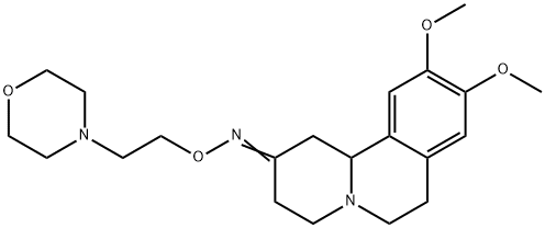 1,3,4,6,7,11b-Hexahydro-9,10-dimethoxy-2H-benzo[a]quinolizin-2-one O-(2-morpholinoethyl)oxime