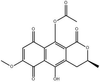 8-Acetyloxy-4,9-dioxo-5-hydroxy-2-methyl-2,3,4,9-tetrahydronaphtho[2,3-b]furan-7-carboxylic acid methyl ester