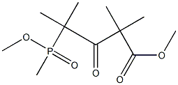 4-[Methoxy(methyl)phosphinyl]-2,2,4-trimethyl-3-oxovaleric acid methyl ester