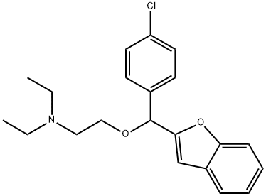 2-[benzofuran-2-yl-(4-chlorophenyl)methoxy]-N,N-diethyl-ethanamine