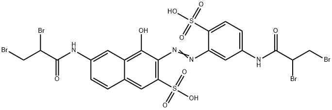 6-(2,3-dibromopropionamido)-3-[[5-(2,3-dibromopropionamido)-2-sulphophenyl]azo]-4-hydroxynaphthalene-2-sulphonic acid