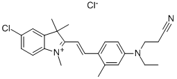 5-chloro-2-[2-[4-[(2-cyanoethyl)ethylamino]-o-tolyl]vinyl]-1,3,3-trimethyl-3H-indolium chloride