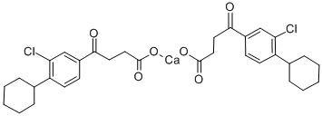 calcium 3-chloro-4-cyclohexyl-gamma-oxobenzenebutyrate