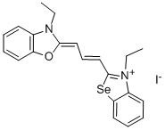 3-ethyl-2-[3-(3-ethyl-3H-benzoselenazol-2-ylidene)prop-1-enyl]benzoxazolium iodide