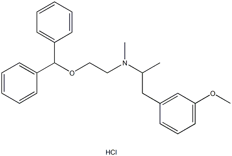 N-(2-benzhydryloxy)ethyl-N-methyl-(1-ethyl-2-(3-methoxyphenyl)ethyl)amine