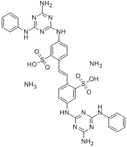diammonium 4,4'-bis[(4-amino-6-anilino-1,3,5-triazin-2-yl)amino]stilbene-2,2'-disulphonate