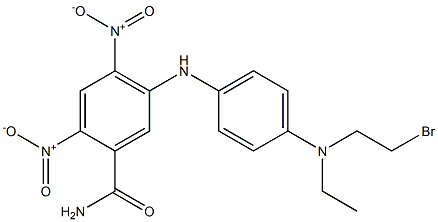 5-[[4-(2-bromoethyl-ethyl-amino)phenyl]amino]-2,4-dinitro-benzamide